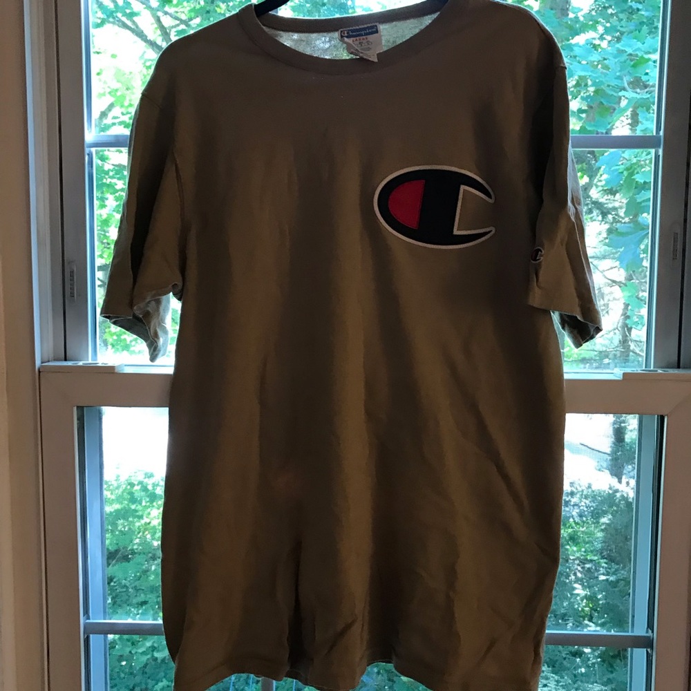 tan champion tee